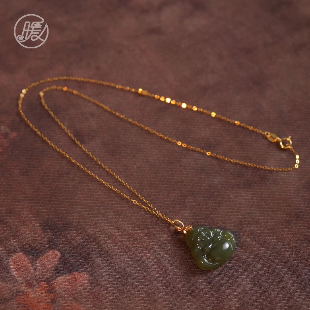 天然和田玉佛公吊坠颈饰项链Z3231多样性发一