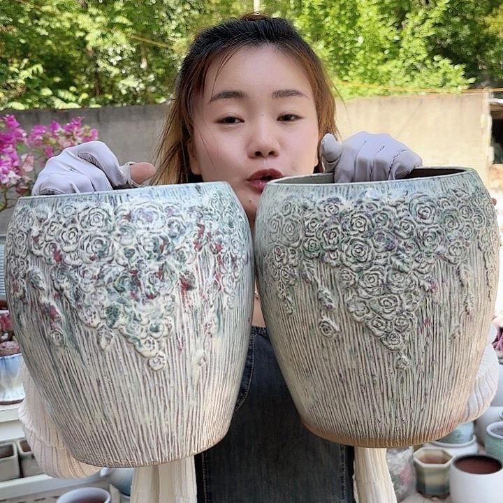 口18高23两个玫瑰收口