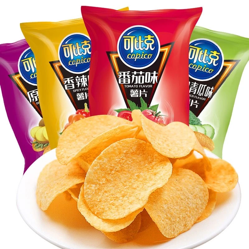 【32g*3】新疆包邮可比克薯片便携罐装桶装休闲解馋膨化食品包邮