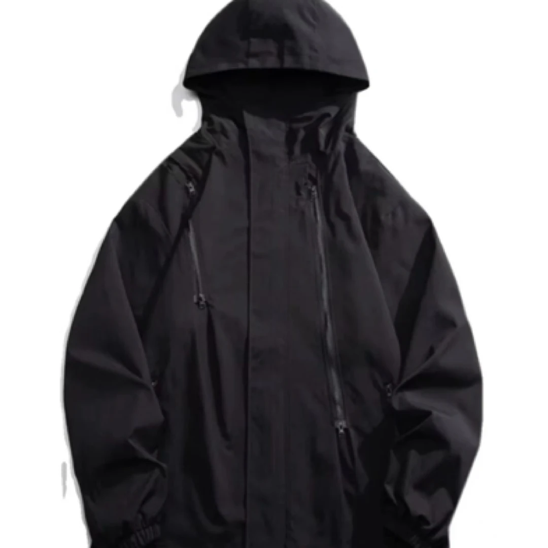 2025 年早秋男女通穿韩版设计感炸街冲锋衣外套上衣