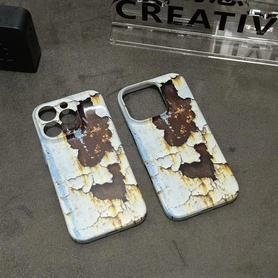 适用苹果 华为/vivo/OPPO 小米一加高级艺术菲林壳1铁锈