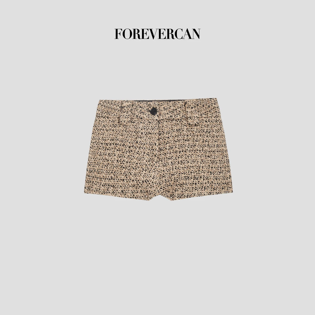 FOREVERCAN“布莱尼姆宮”英国进口美丽诺羊毛粗花呢短裤 SP22768