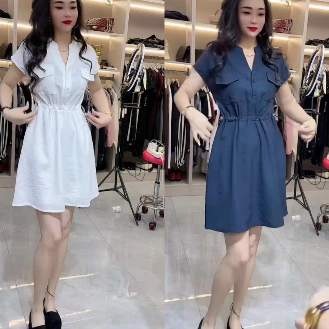 夏季洋气时尚气质法式减龄韩版连衣裙