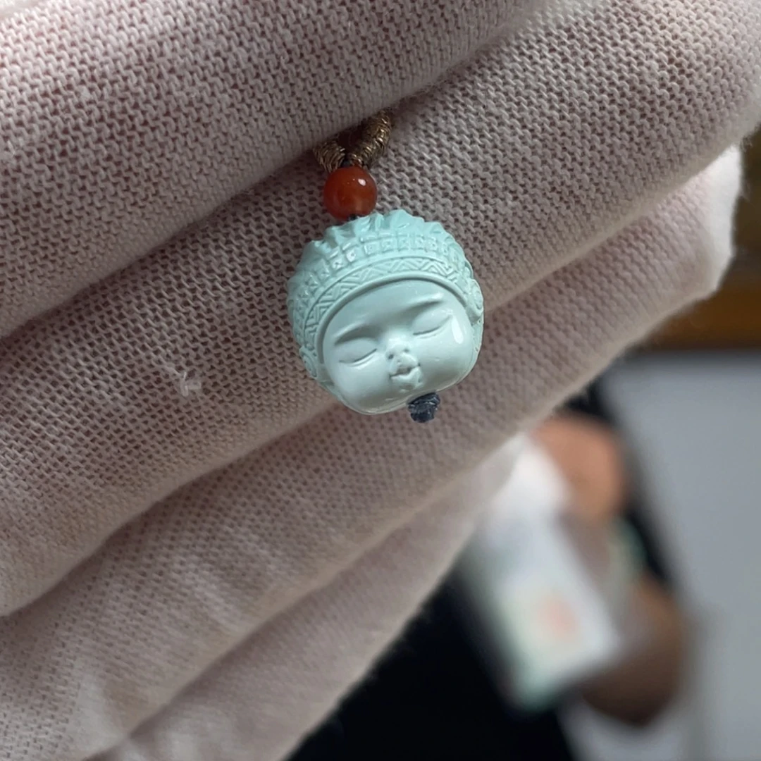 绿松石未镶嵌挂件