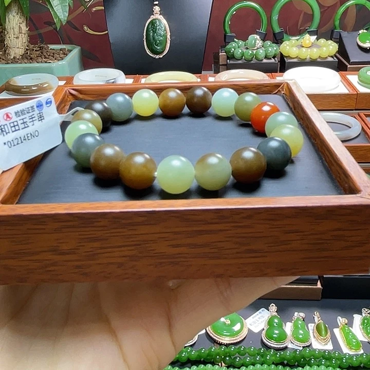 和田玉手串10未镶嵌