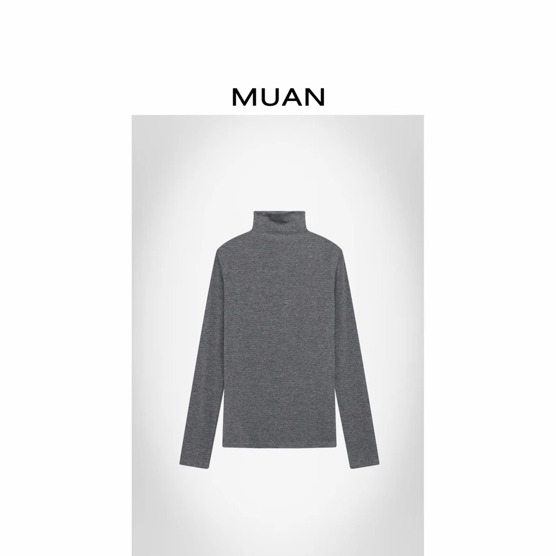 木岸MUAN：《哥迪打底》定制百搭简约高级宽松打底上衣女CQ-JD-8353