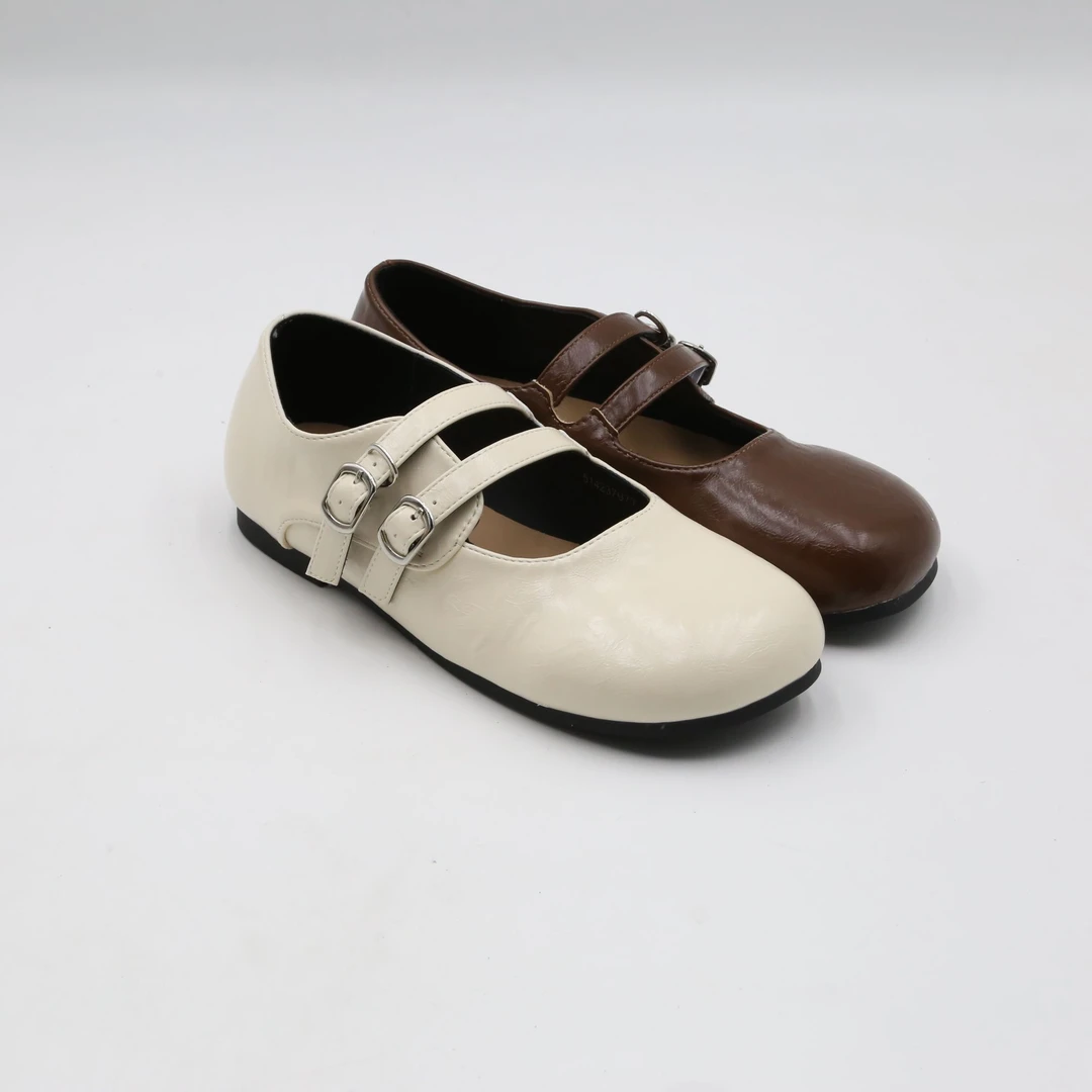 丝柏兰春秋浅口皮带扣平底单鞋时尚玛丽珍鞋混搭风圆头514237977