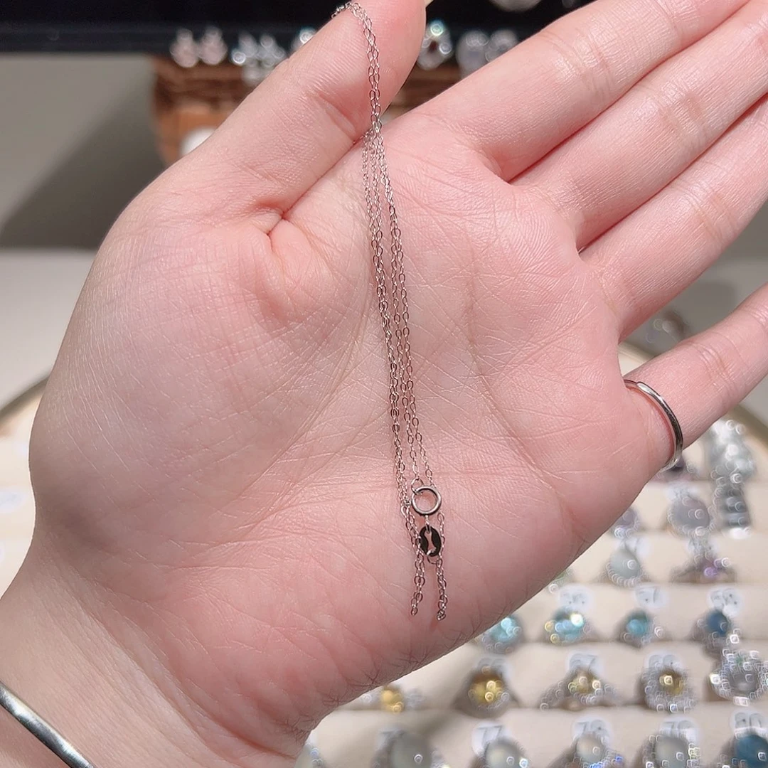 ****K紫晶银S925镶嵌颈饰