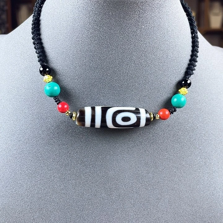 玛瑙/玉髓颈饰合金