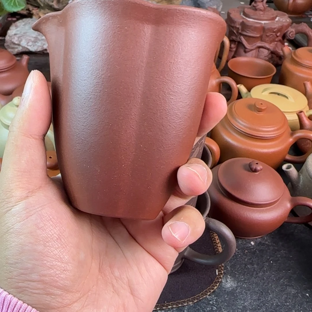 紫砂茶壶云**轻紫砂公道杯 原矿无添加