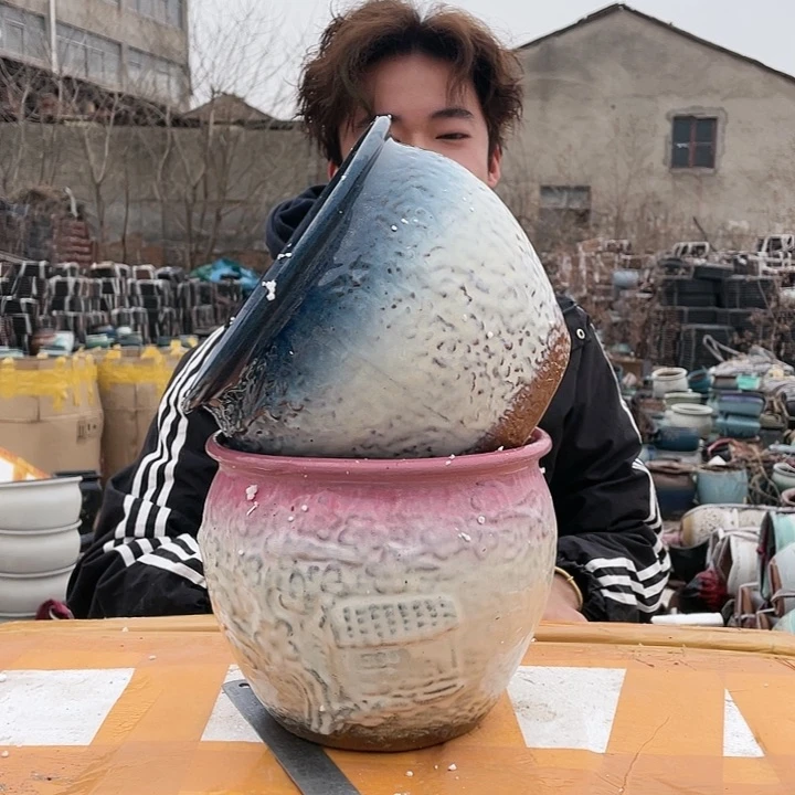 红陶宜兴紫砂花盆19/16