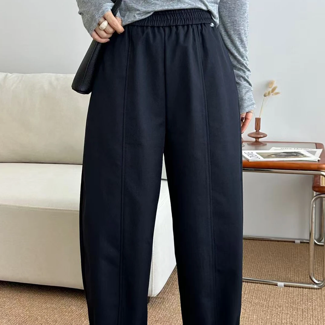 【罗罗严选】25158秋季极简贝壳气球裤（裤长91）