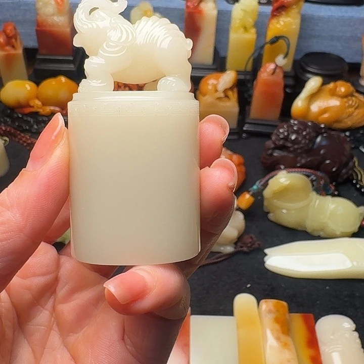 用***6寿山石印石芙蓉石