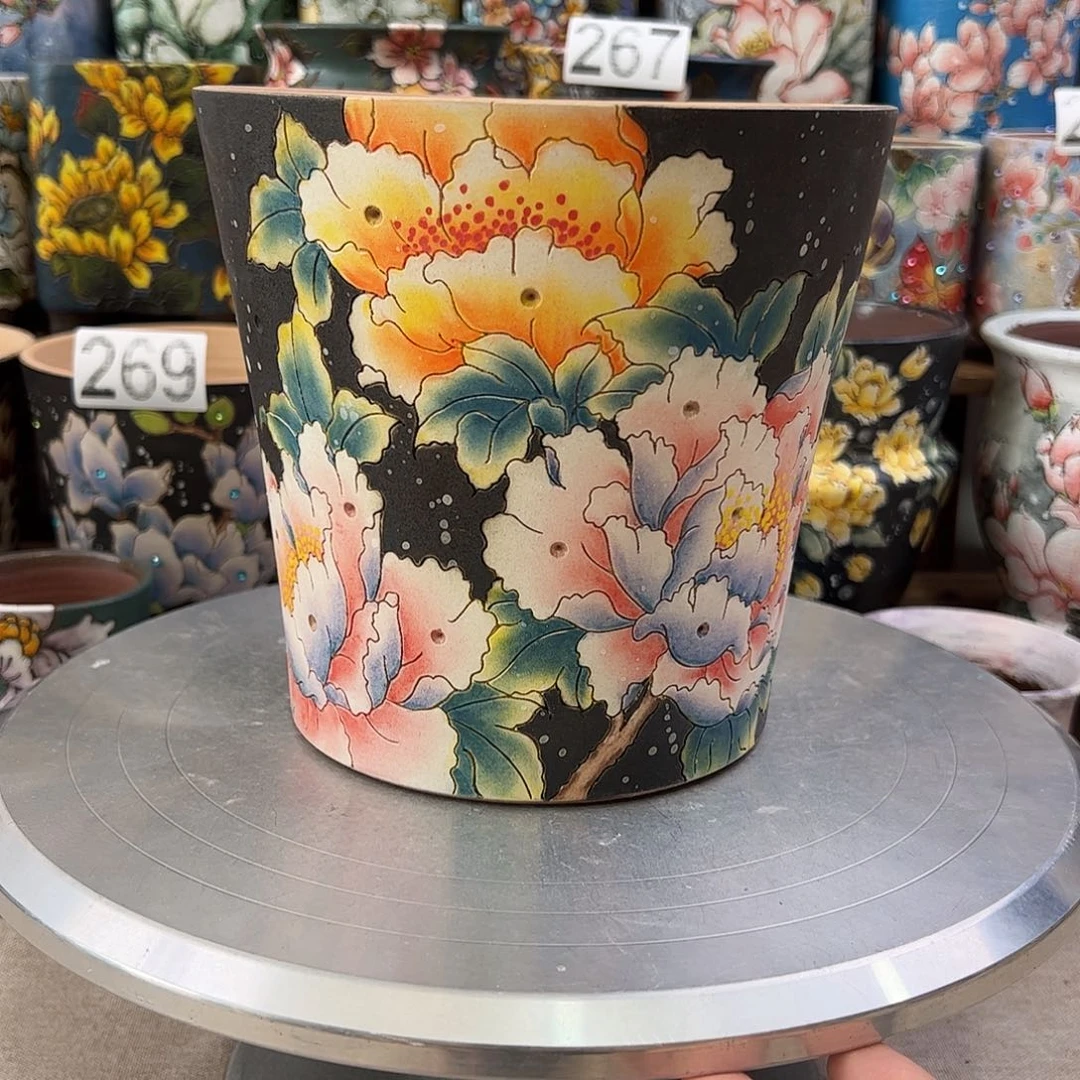 景德镇陶瓷花盆景德镇陶瓷花盆