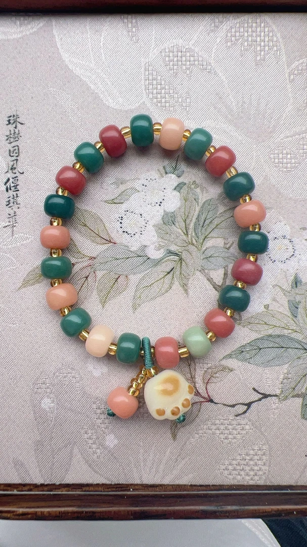 （梦中花海）保真菩提单圈手串8月新款菩提手串-送试烧珠
