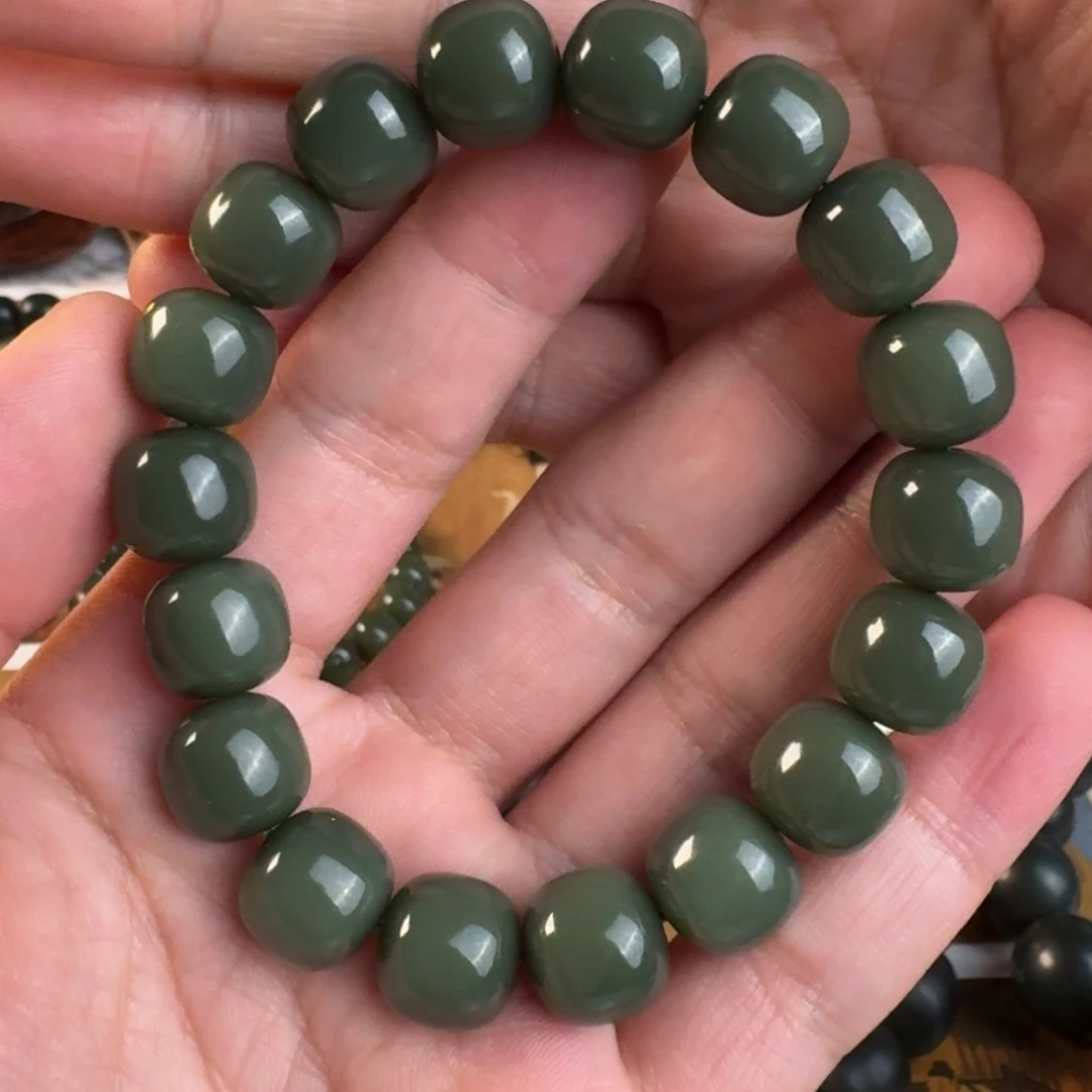 和田玉手链未镶嵌浪*、