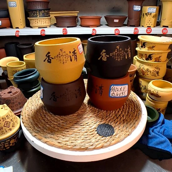 宜兴紫砂花盆13465