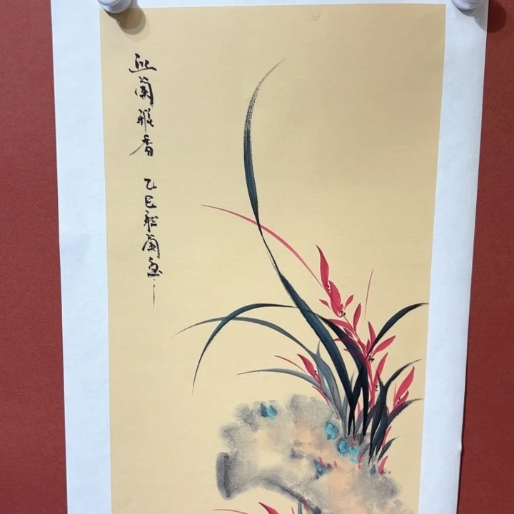 国画听兰老师花鸟