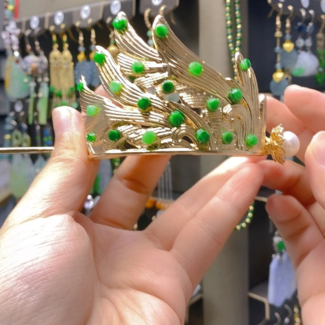 未镶嵌翡翠耳饰翡翠