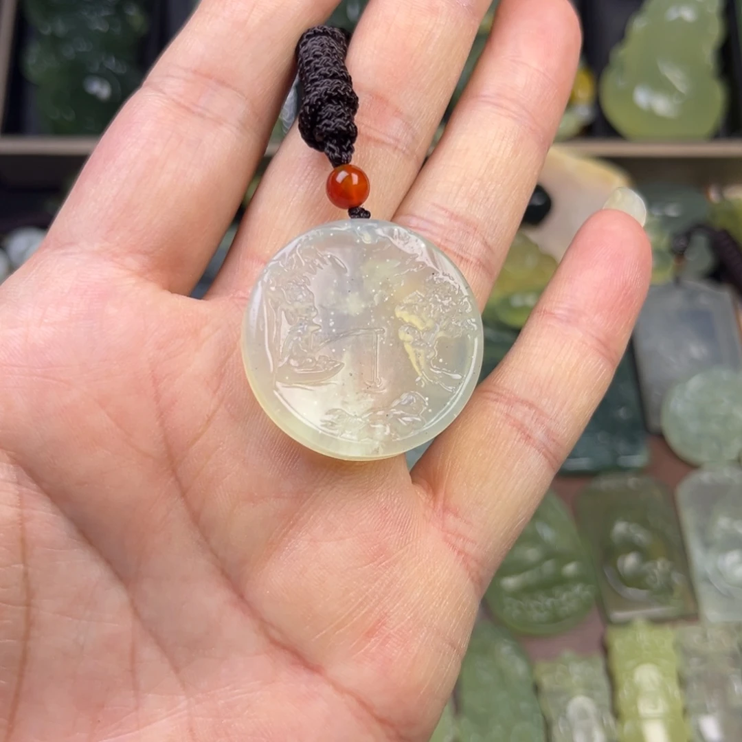 蛇纹石玉未镶嵌吊坠(不含链)