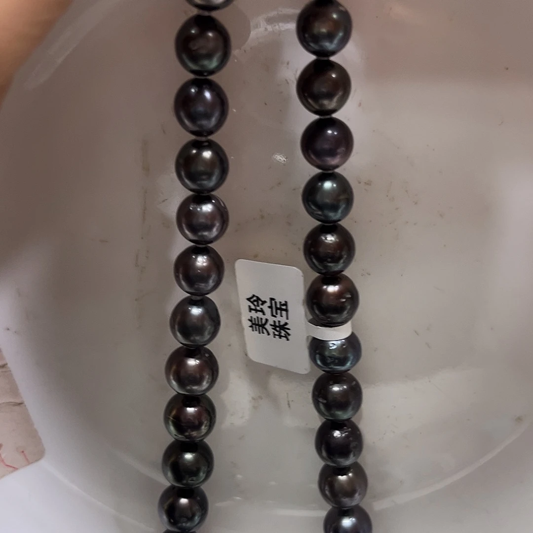 海水珍珠银S925镶嵌颈饰