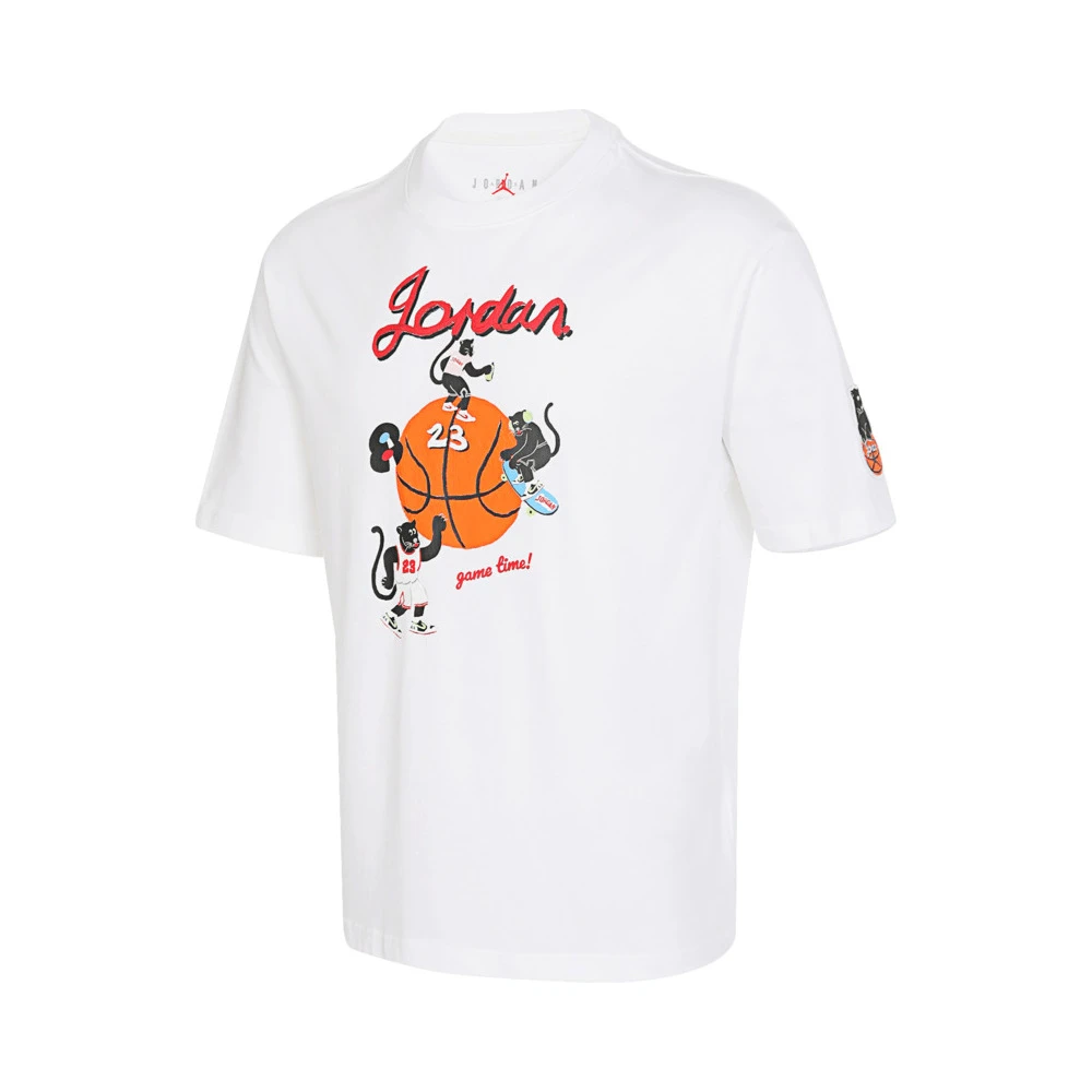 【耐克专属】Air Jordan白色时尚情侣半袖宽松HM4899-100