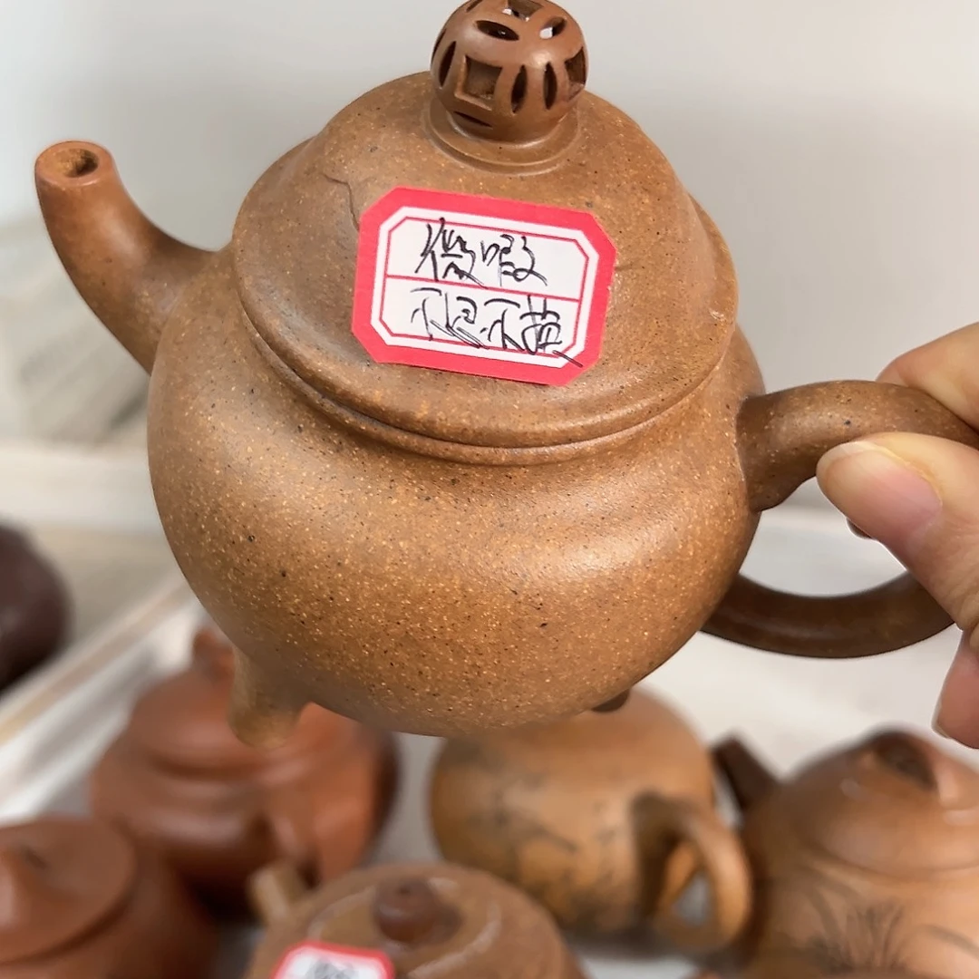 紫砂茶壶子*黄龙山原矿龙骨金砂