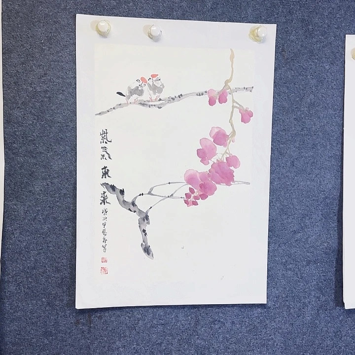 国画国画花鸟画作品