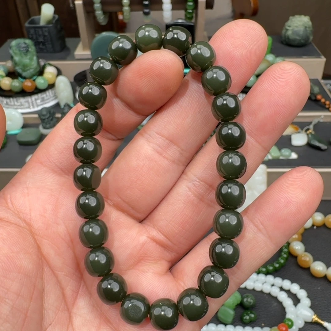 和田玉（青玉）未镶嵌手链