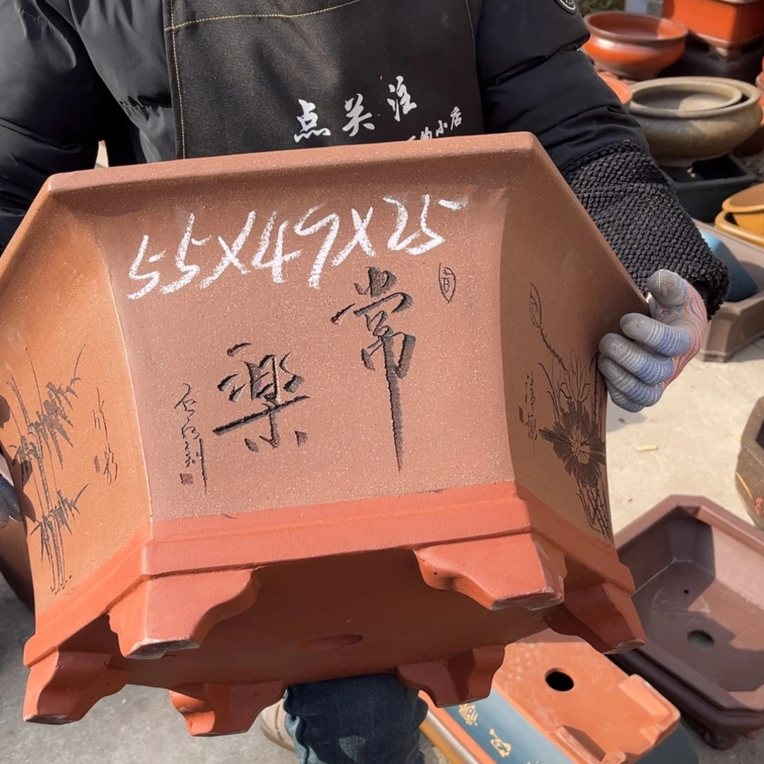 紫砂花盆盆景艺术