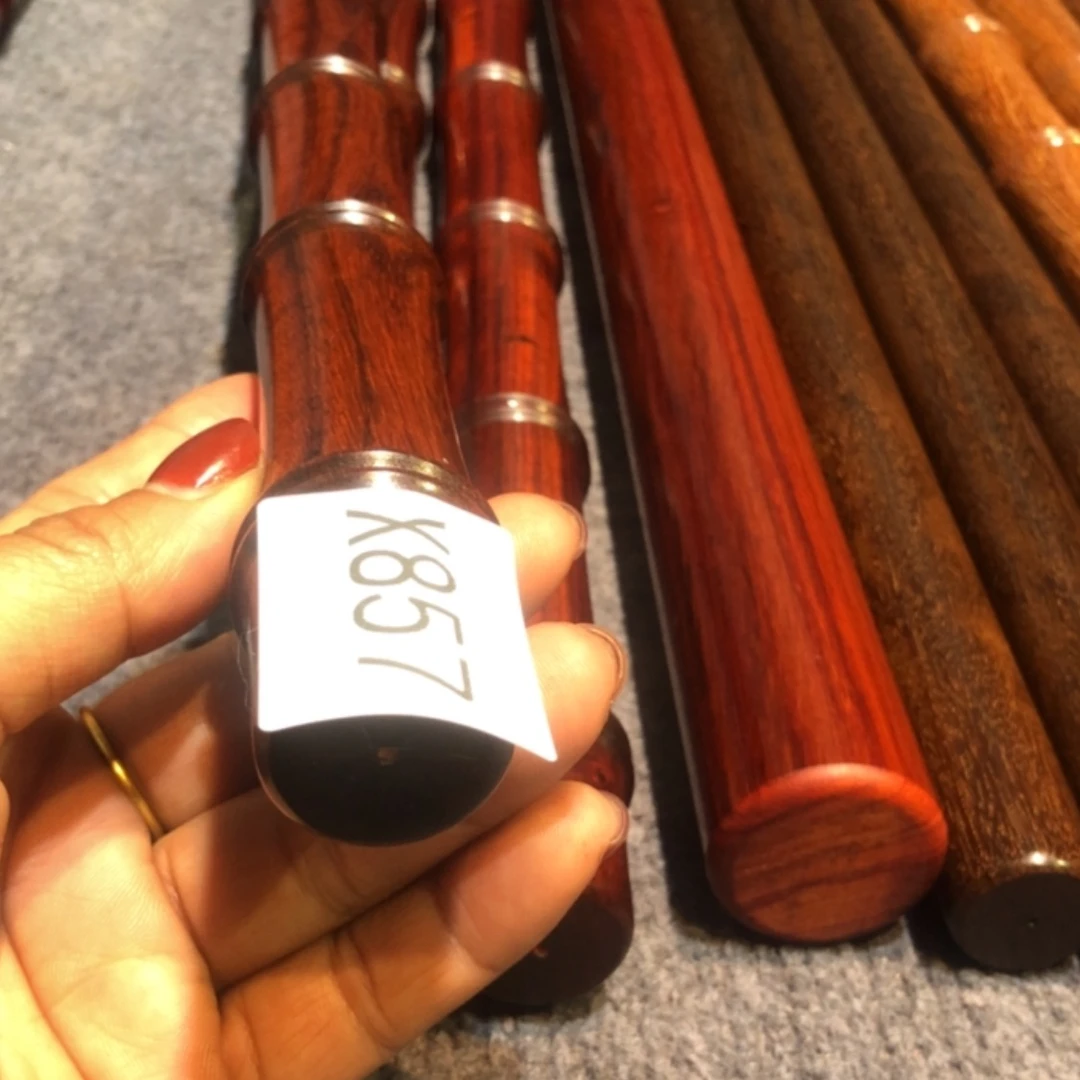 【闪购商品】木李*文紫檀木竹节棍一个857