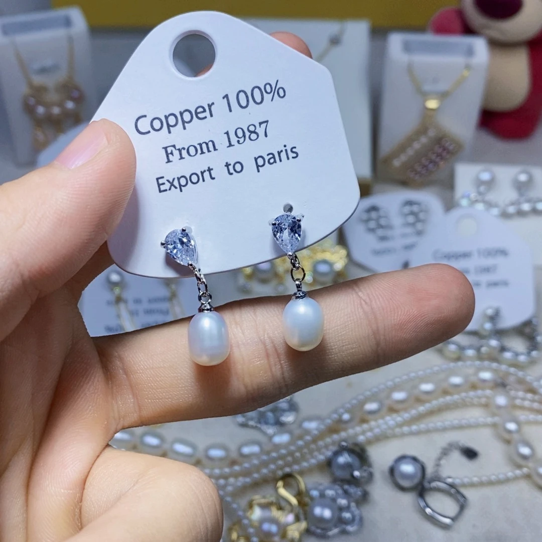 未镶嵌淡水珍珠耳饰