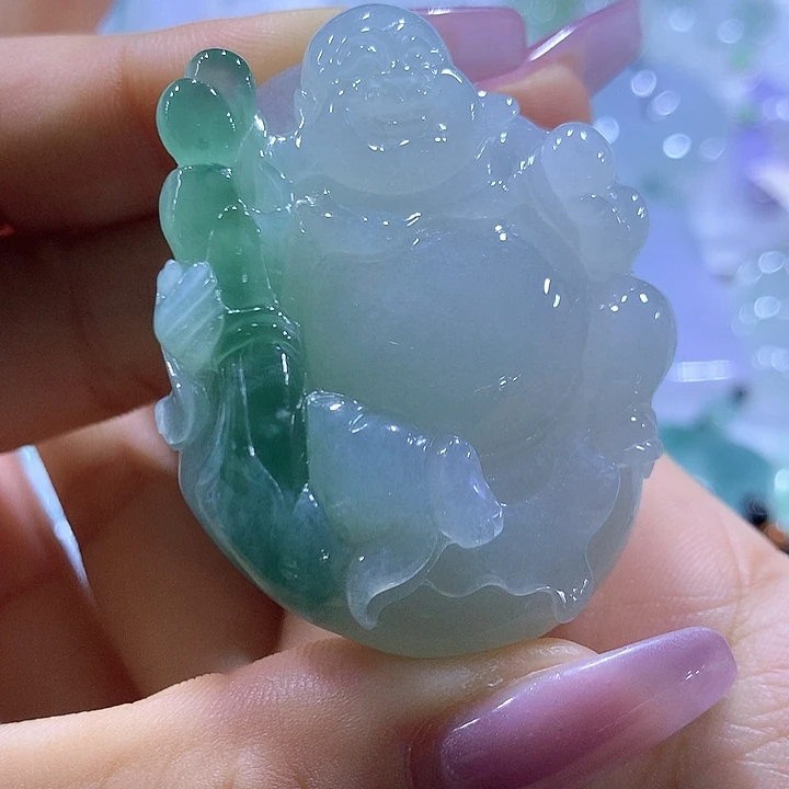 翡翠未镶嵌颈饰天然翡翠A货吊坠