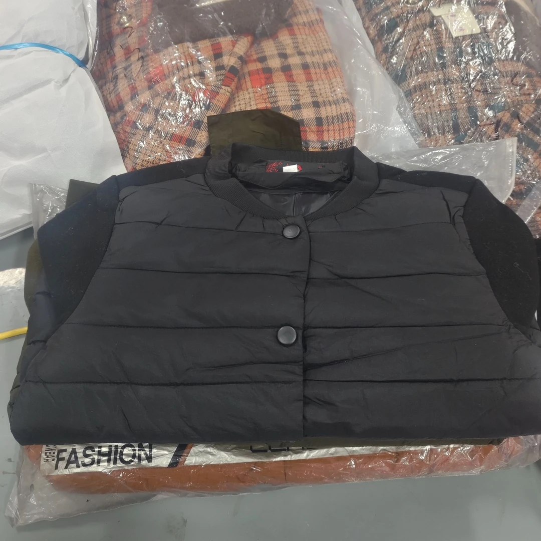 A063中老年人夹棉外套女冬季新款轻薄棉服棉衣妈妈小棉袄气质短款