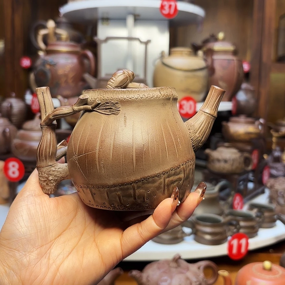 四***平茶壶紫砂宜兴紫砂