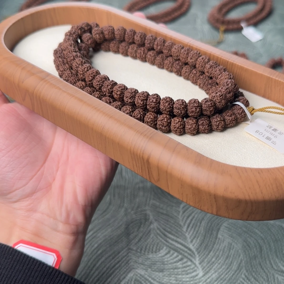 简***帆金刚菩提手串9mm平细收藏款108