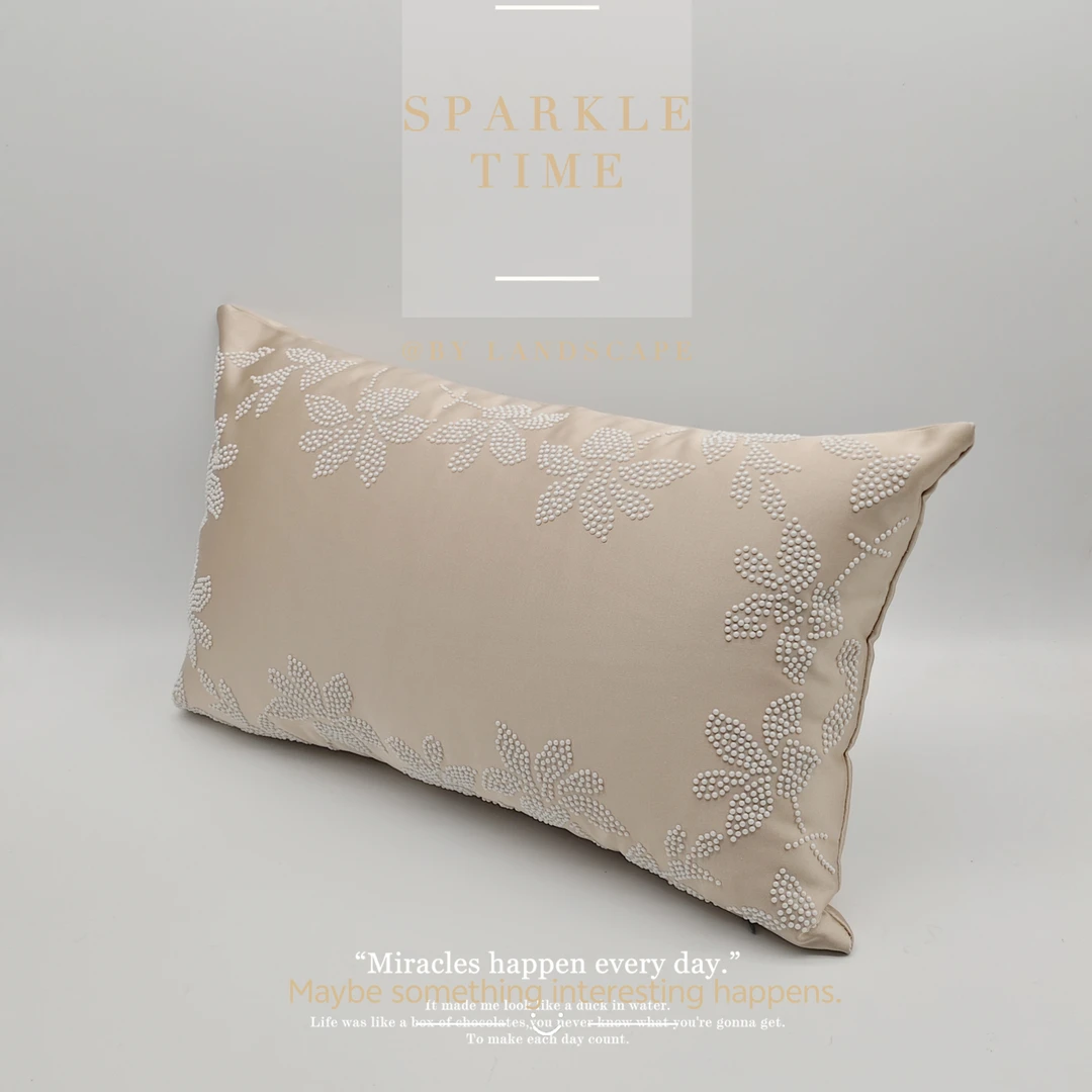 【涟漪】珍珠钻烫钻高精密/抱枕/沙发/客厅腰靠垫