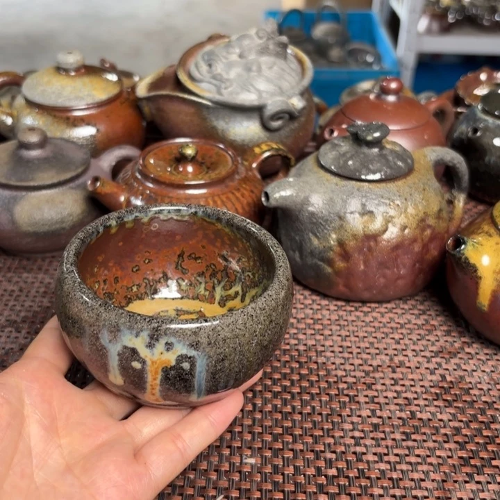 茶杯紫砂压手福气160