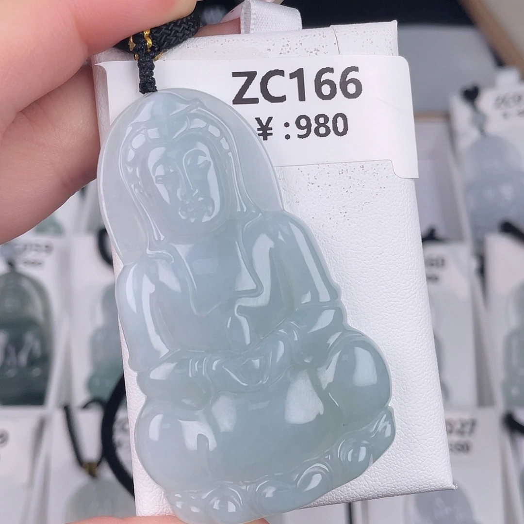 翡翠未镶嵌颈饰zc166