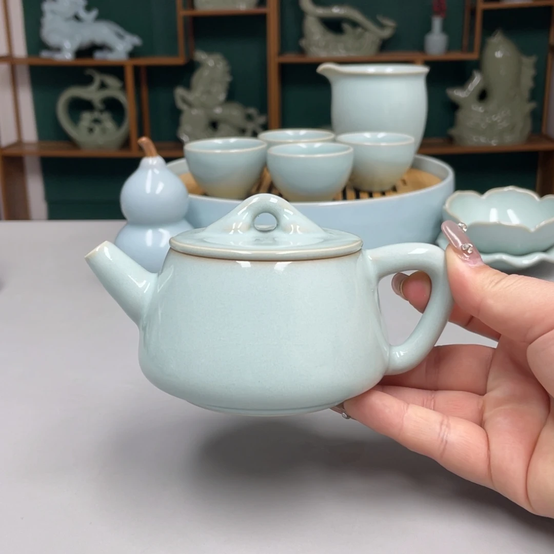 瓷赵琳老师石瓢壶带礼盒