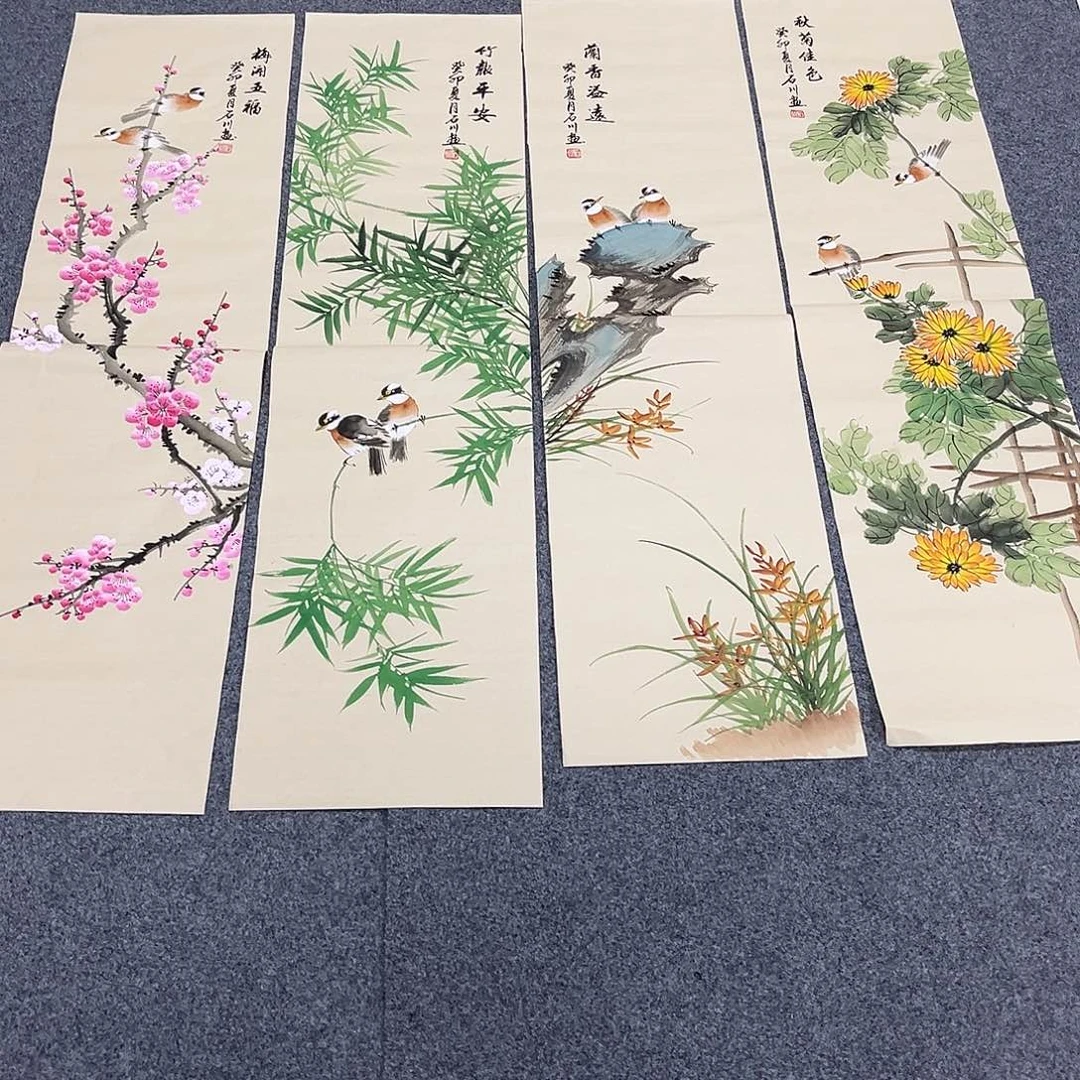 国画国画老师手绘作品
