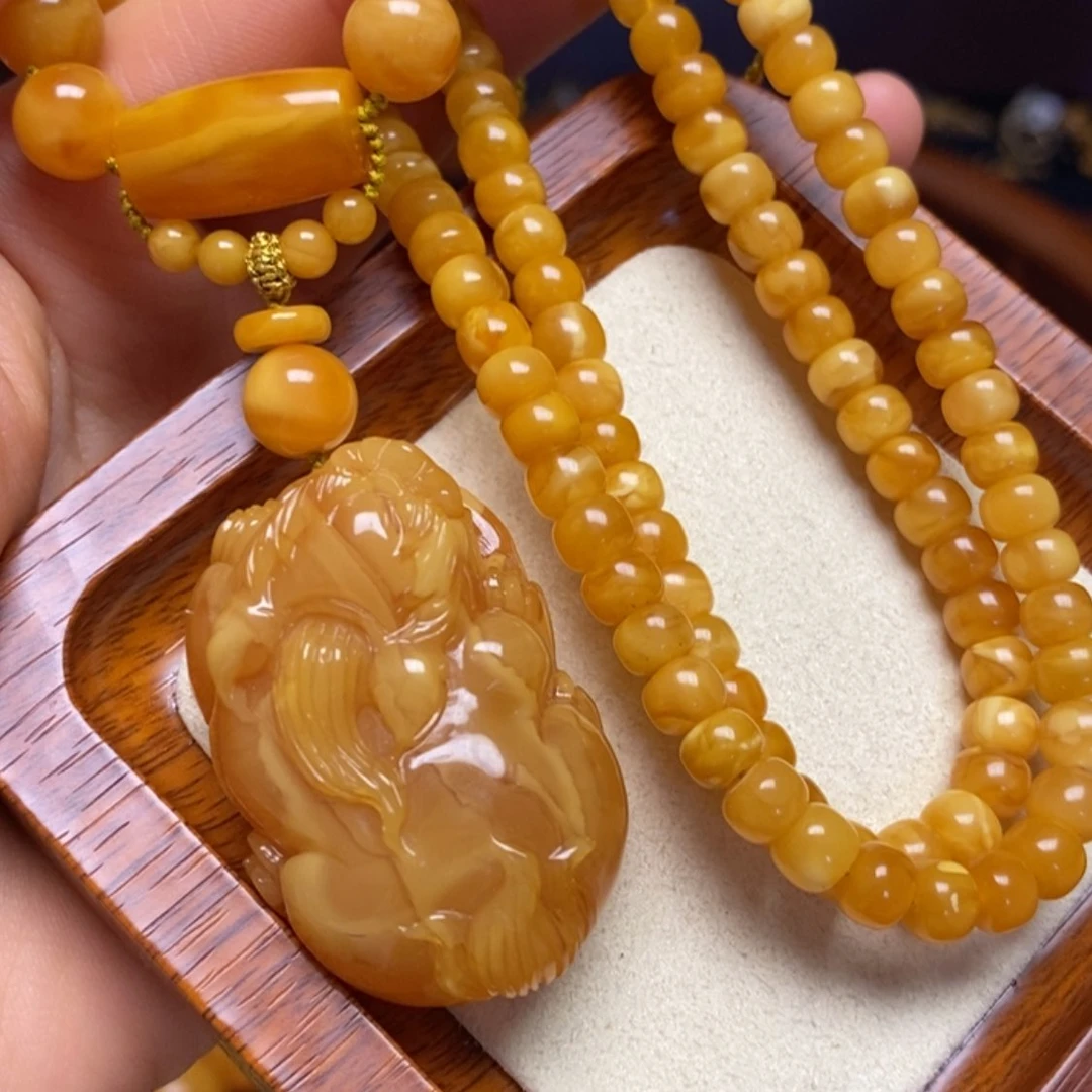 【闪购商品】蜜蜡颈饰未镶嵌项链