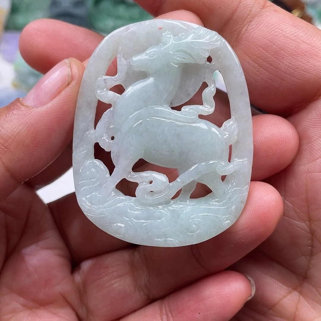 颈饰未镶嵌翡翠翡玉缘翡翠