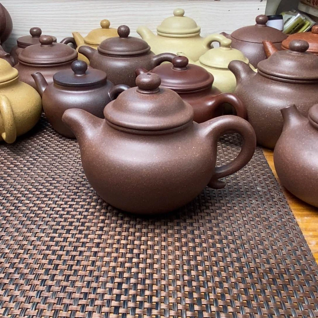 紫砂茶壶莲子半手工