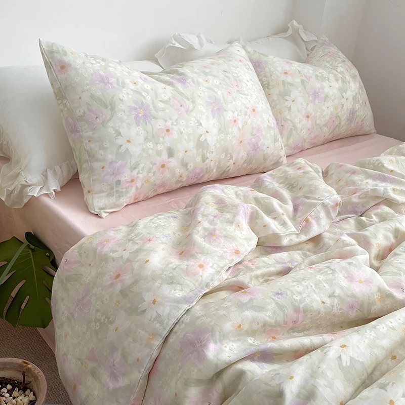 月光集【烂漫】春夏小清新碎花全棉夏凉被四件套床单被套床品套件