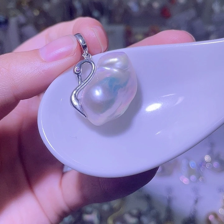 淡水珍珠合金颈饰48