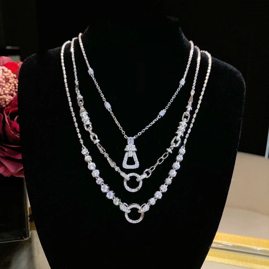 链子925银 s925银精美气质百搭时尚小众轻奢女款银色素款坠链