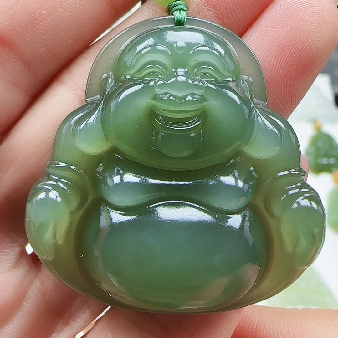 和田玉未镶嵌吊坠(赠链)