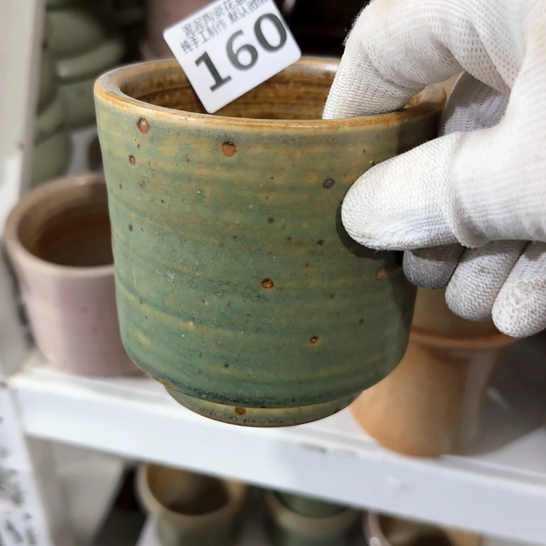 瓷片景德镇手工花盆