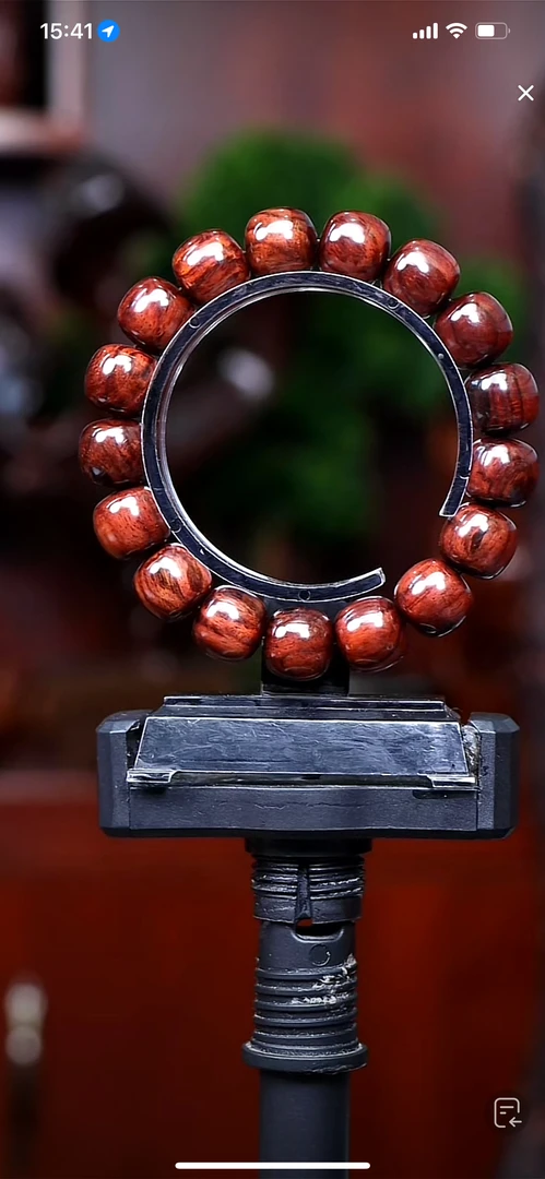 海南黄花梨1.3x1.4老型珠手串